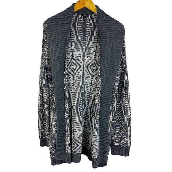 Talbots Wool Blend Metallic Boho Sweater Cardigan - Picture 1 of 12
